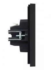 Выключатель 2-кл. СП FORTE&PIANO 10А FP105 черн. IEK FP-V20-0-10-1-K02 FP-V20-0-10-1-K02