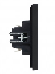 Выключатель 2-кл. СП FORTE&PIANO 10А FP106 с индикацией черн. IEK FP-V20-1-10-1-K02 FP-V20-1-10-1-K02