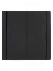 Выключатель проходной 2-кл. СП FORTE&PIANO 10А FP107 черн. IEK FP-V22-0-10-1-K02 FP-V22-0-10-1-K02