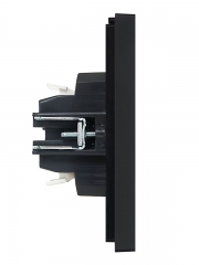 Выключатель проходной 2-кл. СП FORTE&PIANO 10А FP107 черн. IEK FP-V22-0-10-1-K02 FP-V22-0-10-1-K02