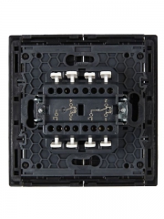 Выключатель проходной 2-кл. СП FORTE&PIANO 10А FP108 с индикацией черн. IEK FP-V22-1-10-1-K02 FP-V22-1-10-1-K02