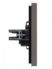 Розетка 1-м СП FORTE&PIANO FP318 10А без заземл. без защ. шторок винт. крепл. сер. IEK FP-R10-10-K03 FP-R10-10-K03