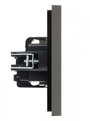 Розетка СП FORTE&PIANO FP315 16А с заземл. защ. шторки винт. крепл. сер. IEK FP-R14-16-K03 FP-R14-16-K03