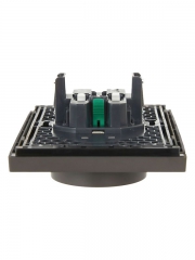 Розетка 2-м СП FORTE&PIANO FP324 16А с заземл. без защ. шторок безвинт. крепл. сер. IEK FP-R21-16-1-K03 FP-R21-16-1-K03