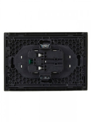 Розетка 2-м СП FORTE&PIANO FP323 16А с заземл. защ. шторки безвинт. крепл. сер. IEK FP-R24-16-1-K03 FP-R24-16-1-K03