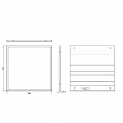 Светильник светодиодный SPO-6-48-4K-M (4) 48Вт 4000К 4200лм 595х595х19 универс. матов. Эра Б0035359 Б0035359