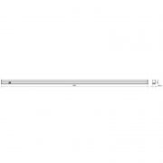 Светильник светодиодный LWL-2013-16CL 16Вт 80LED 4000К IP20 1050лм 220В 1175мм линейный с сетевым проводом пластик. бел. Ultraflash 12329 12329