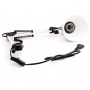 Светильник настольный UF-312P С01 230В 60Вт струбцина бел. Ultraflash 12894 12894