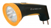 Фонарь аккумуляторный LED3804M 4LED аккум. SLA 220В пластик. черн./желт. (кор.) Ultraflash 12867 12867