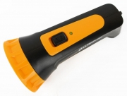 Фонарь аккумуляторный LED3804M 4LED аккум. SLA 220В пластик. черн./желт. (кор.) Ultraflash 12867 12867