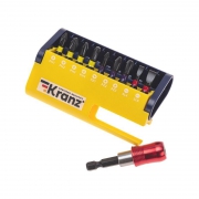 Набор бит с магнитным держателем пластиковый кейс 10 шт Kranz KR-92-0466 KR-92-0466