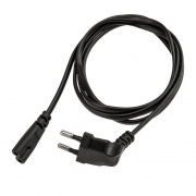 Шнур сетевой (угловая вилка) 2x0.5кв.мм 1.5м Rexant 11-1103 11-1103