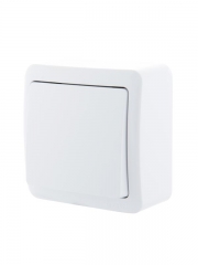 Выключатель 1-кл. 1п ОП Viola 10А IP20 бел. LEZARD 751-0200-100 751-0200-100