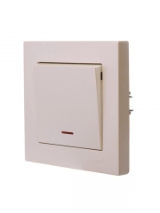 Выключатель 1-кл. СП Vesna с индикацией механизм крем. LEZARD 742-0388-111 742-0388-111