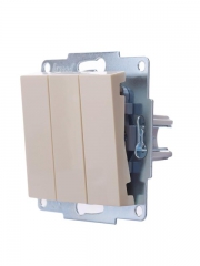 Выключатель 3-кл. СП Vesna механизм крем. LEZARD 742-0388-109 742-0388-109