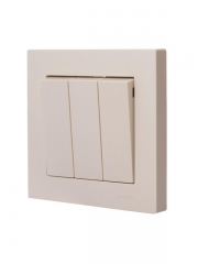 Выключатель 3-кл. СП Vesna механизм крем. LEZARD 742-0388-109 742-0388-109