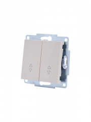 Переключатель проходной 2-кл. СП Vesna механизм крем. LEZARD 742-0388-106 742-0388-106