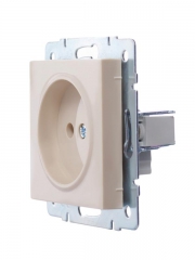 Розетка 1-м СП Vesna без заземл. ПБТ механизм крем. LEZARD 742-0388-121B 742-0388-121B
