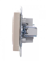 Розетка 1-м СП Vesna без заземл. ПБТ механизм крем. LEZARD 742-0388-121B 742-0388-121B