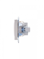 Розетка 1-м СП Vesna с заземл. защ. шторки ПБТ механизм крем. LEZARD 742-0388-124B 742-0388-124B