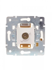 Розетка телевизионная оконечная TV 1-м СП Vesna механизм кремов. LEZARD 742-0388-130 742-0388-130