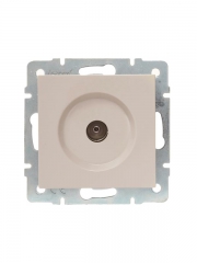 Розетка телевизионная оконечная TV 1-м СП Vesna механизм кремов. LEZARD 742-0388-130 742-0388-130