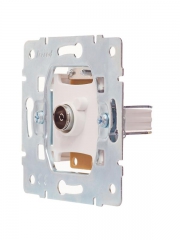 Розетка телевизионная оконечная TV 1-м СП Vesna механизм кремов. LEZARD 742-0388-130 742-0388-130