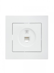 Розетка телефонная СП Vesna евро стандарт механизм бел. LEZARD 742-0288-137 742-0288-137