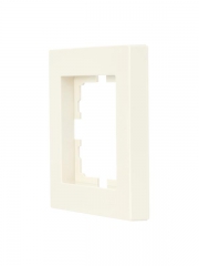 Рамка 1-местн. горизонт. VESNA кремов. LEZARD 742-0300-146 742-0300-146