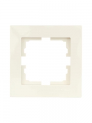 Рамка 1-местн. горизонт. VESNA кремов. LEZARD 742-0300-146 742-0300-146