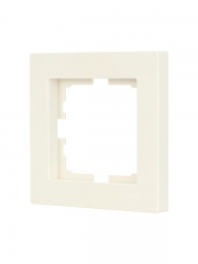 Рамка 1-местн. горизонт. VESNA кремов. LEZARD 742-0300-146 742-0300-146