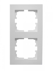 Рамка 2-местн. вертик. VESNA бел. LEZARD 742-0200-152 742-0200-152