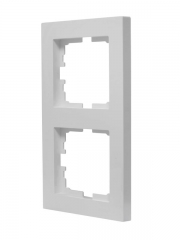 Рамка 2-местн. вертик. VESNA бел. LEZARD 742-0200-152 742-0200-152