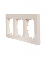 Рамка 3-местн. горизонт. VESNA кремов. LEZARD 742-0300-148 742-0300-148