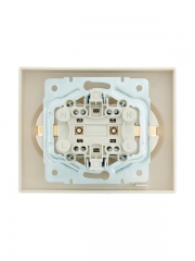 Розетка 2-м СП VESNA с заземл. ПБТ кремов. LEZARD 742-0300-127B 742-0300-127B