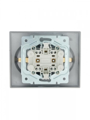 Розетка 2-м СП VESNA с заземл. ПБТ платина LEZARD 742-3500-127B 742-3500-127B