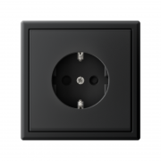 Розетка ArtGallery 16А с заземл. со шторками быстрозажим. клем. механизм карбон SE GAL001045S GAL001045S