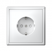 Розетка ArtGallery 16А с заземл. со шторками быстрозажим. клем. механизм бел. SE GAL000145S GAL000145S
