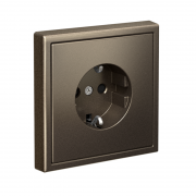 Розетка ArtGallery 16А с заземл. со шторками быстрозажим. клем. механизм мокко SE GAL000645S GAL000645S
