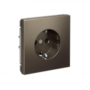 Розетка ArtGallery 16А с заземл. со шторками быстрозажим. клем. механизм мокко SE GAL000645S GAL000645S