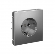 Розетка ArtGallery 16А с заземл. быстрозажим. клем. механизм сталь SE GAL000943S GAL000943S