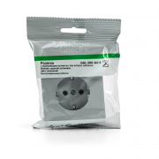 Розетка ArtGallery 16А с заземл. со шторками быстрозажим. клем. механизм алюм. SE GAL000345S GAL000345S