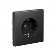 Розетка ArtGallery 16А с заземл. со шторками быстрозажим. клем. механизм базальт SE GAL001445S GAL001445S