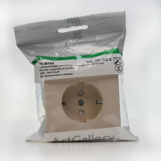 Розетка ArtGallery 16А с заземл. со шторками быстрозажим. клем. механизм песочн. SE GAL001245S GAL001245S