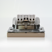 Розетка ArtGallery 16А с заземл. со шторками быстрозажим. клем. механизм песочн. SE GAL001245S GAL001245S