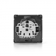 Розетка ArtGallery 16А IP20 с заземл. со шторками с крышкой быстрозажим. клем. механизм бел. SE GAL000146S GAL000146S