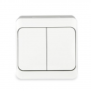 Выключатель 2-кл. ОП Nix 10А IP54 250В бел. TOKOV ELECTRIC TKE-NX-V2-C01-IP54 TKE-NX-V2-C01-IP54