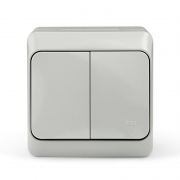 Выключатель 2-кл. ОП Nix 10А IP54 250В сер. TOKOV ELECTRIC TKE-NX-V2-C06-IP54 TKE-NX-V2-C06-IP54