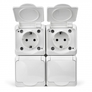 Розетка 4-м ОП Nix 16А IP54 250В с заземл. с крышкой бел. TOKOV ELECTRIC TKE-NX-R4Z-C01-IP54 TKE-NX-R4Z-C01-IP54