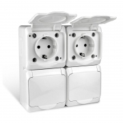 Розетка 4-м ОП Nix 16А IP54 250В с заземл. с крышкой бел. TOKOV ELECTRIC TKE-NX-R4Z-C01-IP54 TKE-NX-R4Z-C01-IP54